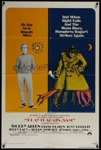 5m644 PLAY IT AGAIN, SAM 1sh R76 Woody Allen, Diane Keaton, Jerry Lacy as Humphrey Bogart!