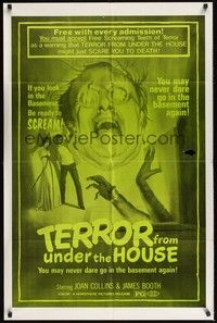 5m835 TERROR FROM UNDER THE HOUSE 1sh '71 if you look in the basement, be ready to SCREAM!