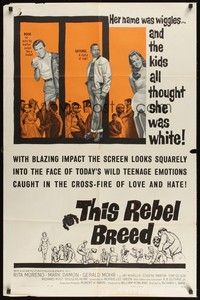 5m852 THIS REBEL BREED 1sh '60 Rita Moreno as Wiggles, they all thought she was white!