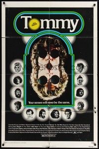 5m882 TOMMY 1sh '75 The Who, Roger Daltrey, rock & roll, cool mirror image!