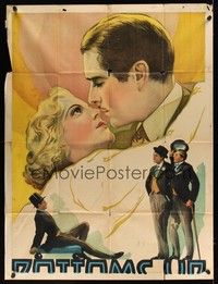 5p429 BOTTOMS UP INCOMPLETE style B 3sh '34 art of young Spencer Tracy & Pat Paterson & John Boles!
