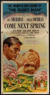 5p455 COME NEXT SPRING 3sh '56 Ann Sheridan & Steve Cochran in the warmest happiest picture!