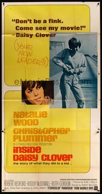 5p547 INSIDE DAISY CLOVER 3sh '66 great image of bad girl Natalie Wood, Christopher Plummer!