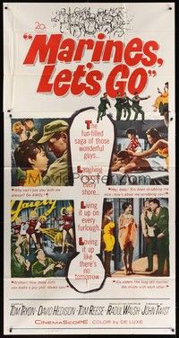 5p592 MARINES LET'S GO 3sh '61 Raoul Walsh directed, Tom Tryon, girls, girls, girls!