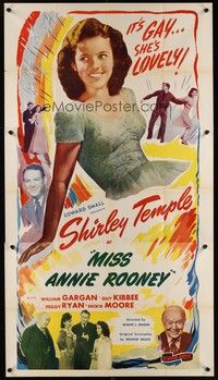 5p596 MISS ANNIE ROONEY 3sh R48 many images of Shirley Temple, who is lovely in a gay movie!