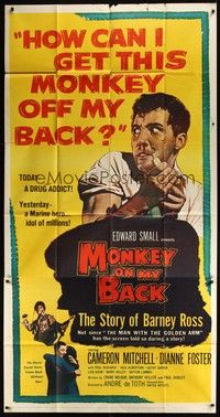 5p599 MONKEY ON MY BACK 3sh '57 Cameron Mitchell chooses a woman over dope and kicks the habit!