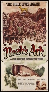 5p612 NOAH'S ARK 3sh R57 Michael Curtiz, the flood that destroyed the world!