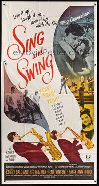 5p670 SING & SWING 3sh '64 live it up, laugh it up, love it up with the swinging generation!