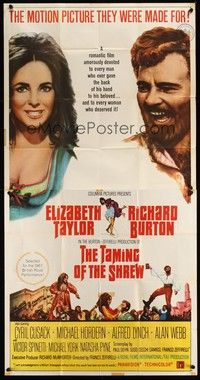 5p699 TAMING OF THE SHREW 3sh '67 Elizabeth Taylor & Richard Burton, directed by Zeffirelli!
