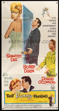 5p710 THAT FUNNY FEELING 3sh '65 sexy naked Sandra Dee in tub, Bobby Darin, Donald O'Connor