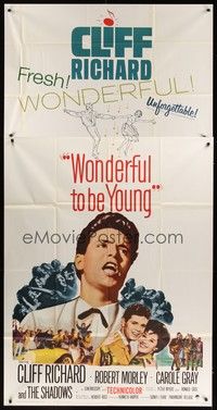 5p758 WONDERFUL TO BE YOUNG 3sh '62 close up of Cliff Richard, Robert Morley, rock 'n' roll!