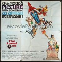5p190 LOVED ONE 6sh '65 Jonathan Winters in the motion picture with something to offend everyone!