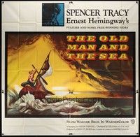 5p209 OLD MAN & THE SEA 6sh '58 John Sturges, Spencer Tracy, from Ernest Hemingway novel!