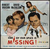 5p212 ONE OF OUR SPIES IS MISSING 6sh '66 Robert Vaughn, David McCallum, The Man from UNCLE, sexy!