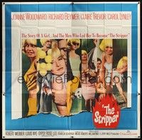 5p241 STRIPPER 6sh '63 the story of the men who led sexy Joanne Woodward to be a stripper!