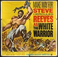 5p257 WHITE WARRIOR 6sh '61 cool art of chained Steve Hercules Reeves by Gustav Rehberger!