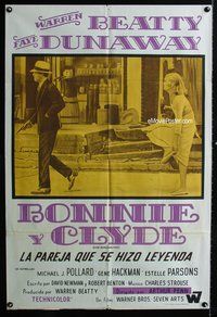 5p290 BONNIE & CLYDE Argentinean '67 crime duo Warren Beatty & Faye Dunaway!