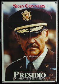 5p358 PRESIDIO teaser Argentinean '88 Mark Harmon, image of Sean Connery in uniform