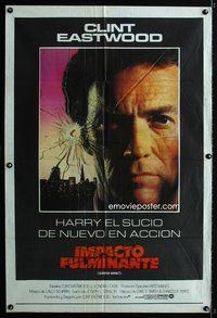 5p378 SUDDEN IMPACT Argentinean '83 Clint Eastwood is at it again as Dirty Harry, great image!