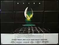 5p029 ALIEN subway poster '79 Ridley Scott sci-fi classic, cool hatching egg image!