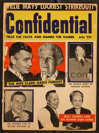 5r179 CONFIDENTIAL magazine July 1955 the wife Clark Gable forgot, Dietrich's untold story!