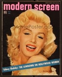 5r175 MODERN SCREEN magazine March 1954 super c/u of sexy Marilyn Monroe from River of No Return!