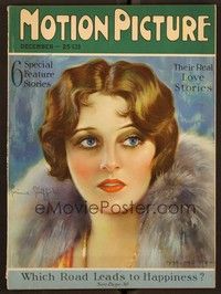 5r116 MOTION PICTURE magazine December 1926 art of sexy Corinne Griffith by Marland Stone!