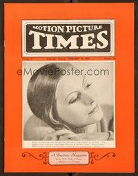 5r076 MOTION PICTURE TIMES exhibitor magazine Feb 25, 1930 Greta Garbo the biggest name in movies!