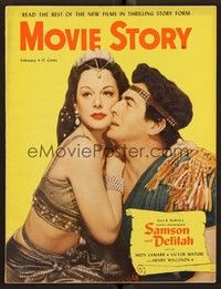 5r161 MOVIE STORY magazine February 1950 Hedy Lamarr & Victor Mature from Samson & Delilah!