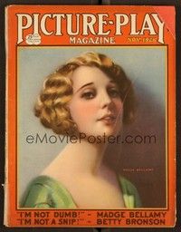 5r135 PICTURE PLAY magazine November 1926 art of pretty Madge Bellamy by S. Knox!