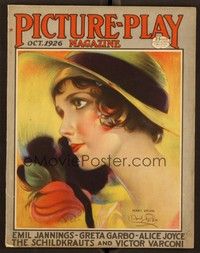 5r134 PICTURE PLAY magazine October 1926 art of Mary Brian by David Paige!