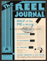 5r087 REEL JOURNAL exhibitor magazine March 10, 1932 MGM has half of the industry pie!