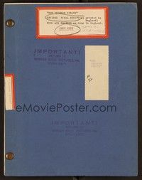 5r216 CRIMSON PIRATE revised final draft script July 7, 1951, screenplay by Roland Kibbee