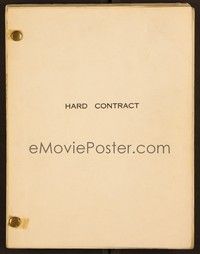 5r226 HARD CONTRACT script '69 screenplay by director S. Lee Pogostin!