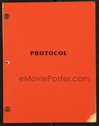 5r251 PROTOCOL revised final draft script March 14, 1984, screenplay by Buck Henry!