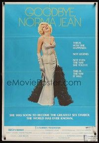 5s170 GOODBYE NORMA JEAN Aust 1sh '76 sexiest Misty Rowe as Marilyn Monroe!