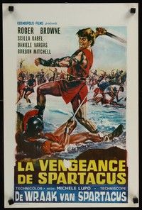 5s457 REVENGE OF SPARTACUS Belgian '65 Michele Lupo's La vendetta di Spartacus, Roger Browne!