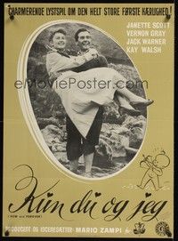 5s689 NOW & FOREVER Danish '56 wonderful full-length image of young lovers who elope!
