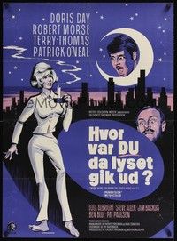 5s744 WHERE WERE YOU WHEN THE LIGHTS WENT OUT? Danish '68 Stevenov art of sexy Doris Day!