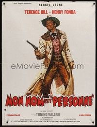 5s572 MY NAME IS NOBODY style A French 23x32 '73 Il Mio nome e Nessuno, art of Henry Fonda!
