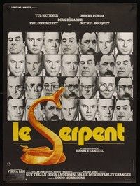 5s590 SERPENT French 23x32 '73 Henri Verneuil directed, Yul Brynner, Henry Fonda, Dirk Bogarde!