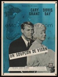 5s598 THAT TOUCH OF MINK French 23x32 '62 Sinclare art of Cary Grant & Doris Day!