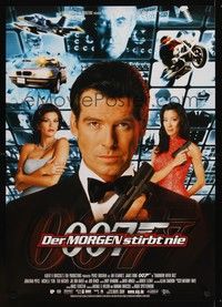 5s325 TOMORROW NEVER DIES German '97 super close image of Pierce Brosnan as James Bond 007!