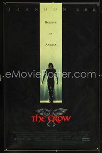 5t186 CROW 30x40 '94 Brandon Lee's final movie, cool eyes in bird artwork!