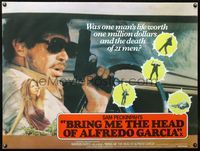 5t148 BRING ME THE HEAD OF ALFREDO GARCIA British quad '74 completely different image w/sexy babe!