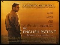 5t156 ENGLISH PATIENT British quad '96 Ralph Fiennes, Best Picture winner, by Anthony Minghella!