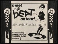 5t166 MEET THE BEAT ON TOUR British quad '80 Everett Morton, Ranking Roger, cool art!