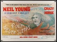 5t173 RUST NEVER SLEEPS British quad '79 Neil Young, great different art by Patience Owen!
