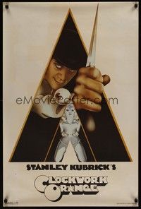 5t580 CLOCKWORK ORANGE commercial poster '72 Stanley Kubrick classic, Castle art of McDowell!