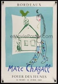 5t122 BORDEAUX French '69 strange Marc Chagall artwork!